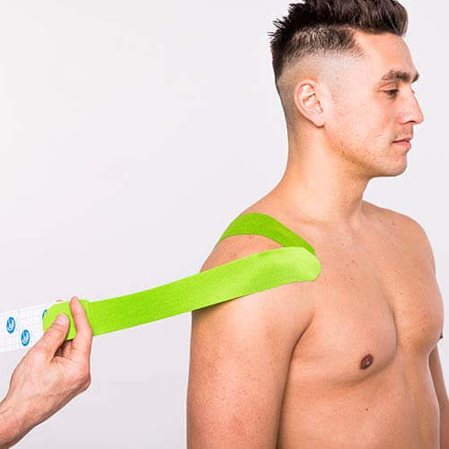 Taping a deviant shoulder position step 3