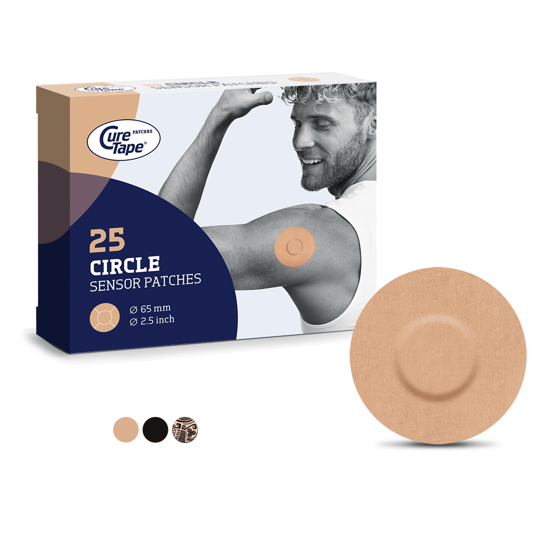 CureTape® Diabetes CGM Sensor Patches Circle