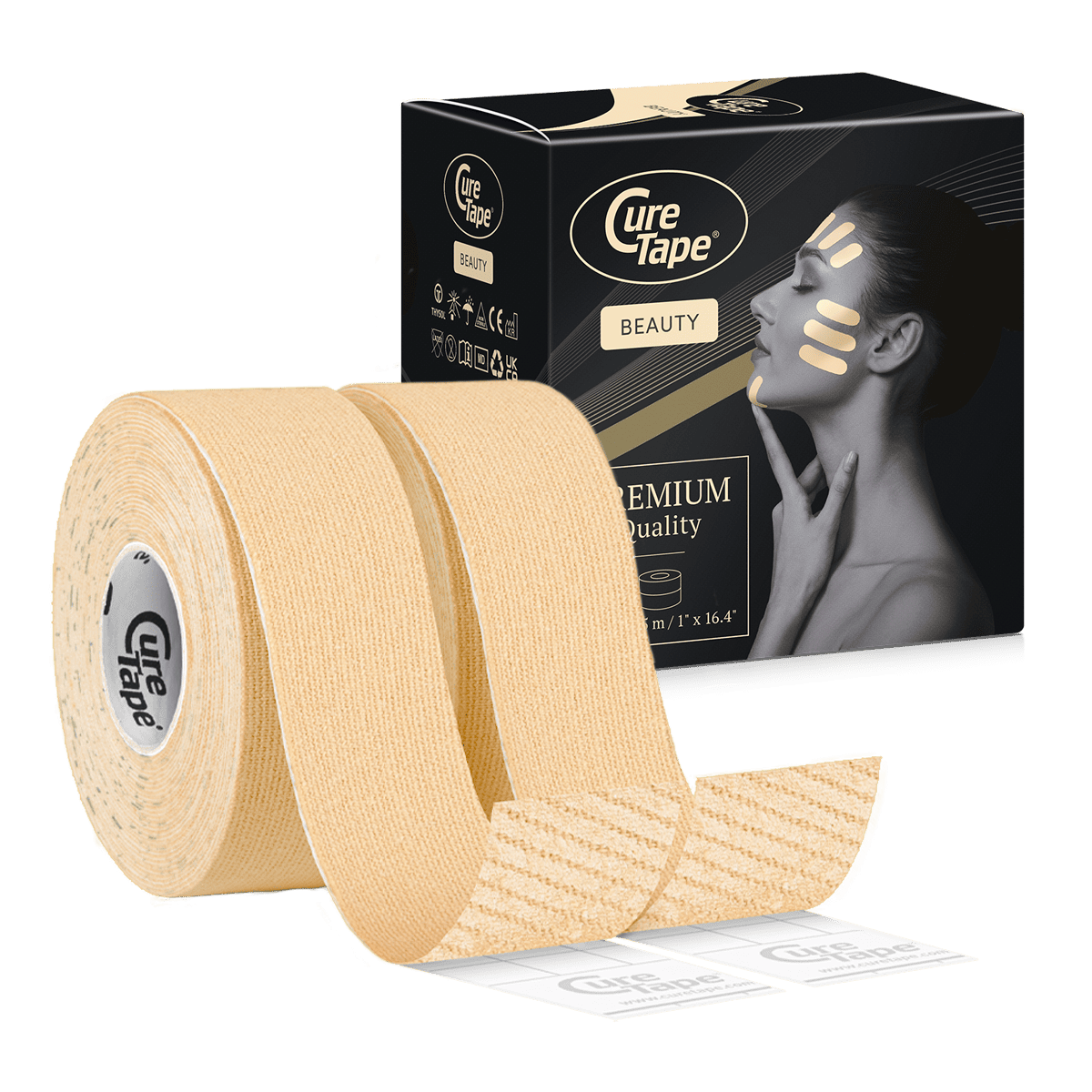 CureTape® Beauty 2.5cm – 2 Rolls Face Tape